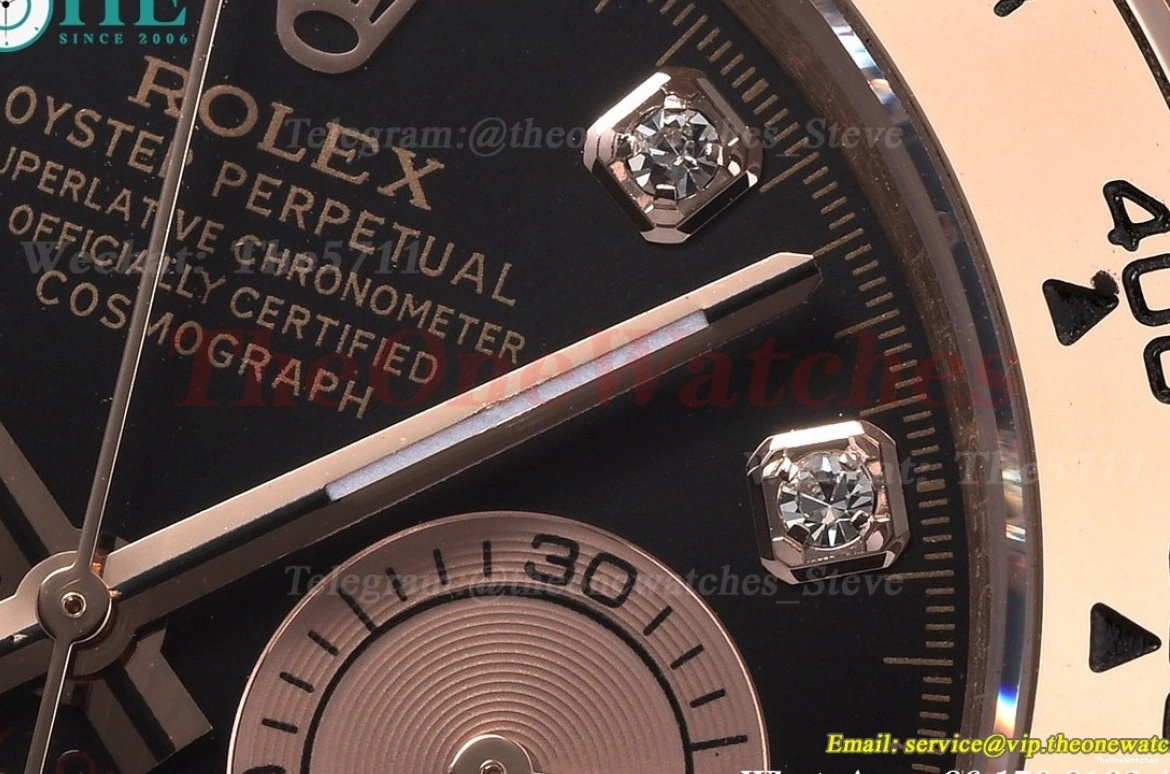 A3836 Black 40mm Dia Daytona RG RG GDF Dial 0217
